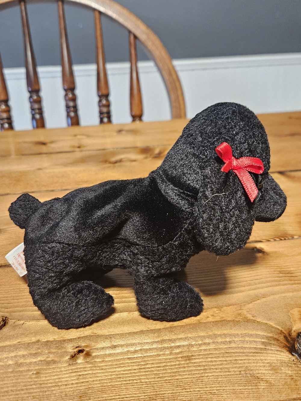 Gigi Beanie Babies - Black Poodle Dog - Picture 5 of 7
